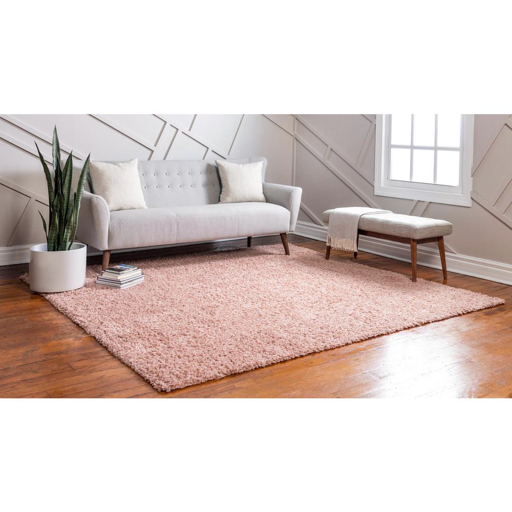 Unique Loom 3 Ft Square Rug in Dusty Rose (3153395). Picture 3