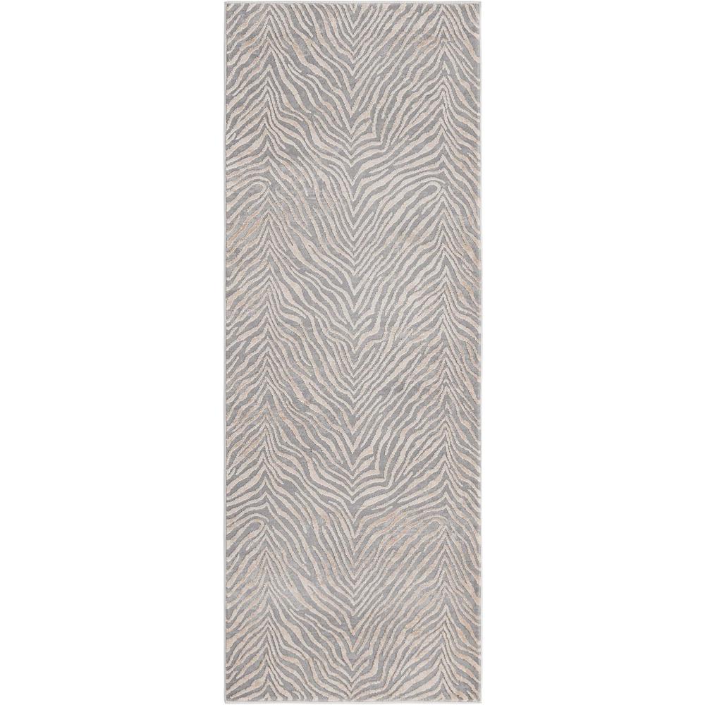 Finsbury Meghan Area Rug 2' 0" x 6' 0", Runner Gray and Ivory. Picture 1