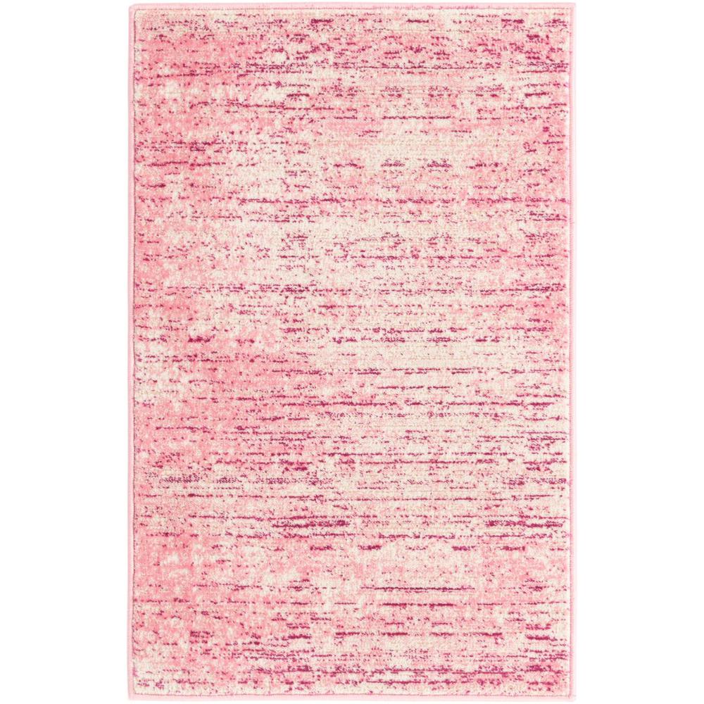 Uptown Madison Avenue Area Rug 2' 0" x 3' 1", Rectangular Pink. Picture 1