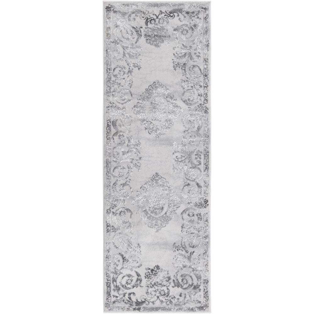 Finsbury Diana Area Rug 2' 0" x 6' 0", Runner Gray. Picture 1