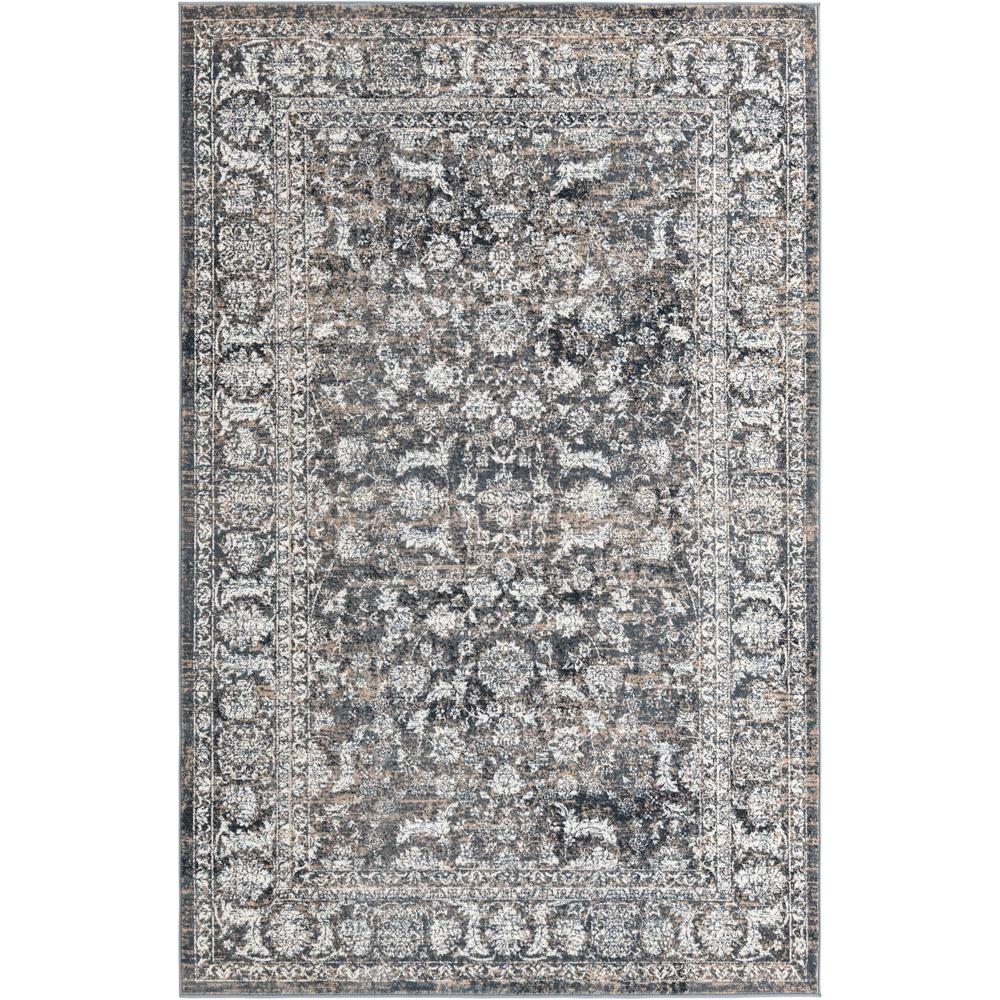 Uptown Area Rug 5' 3" x 8' 0", Rectangular, Navy Blue. Picture 1