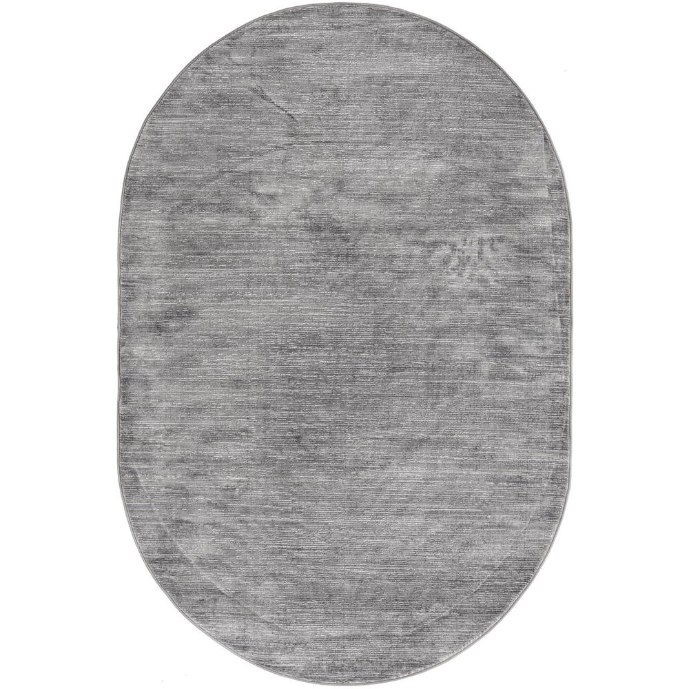 Finsbury Kate Area Rug 5' 3" x 8' 0", Oval Gray. Picture 1