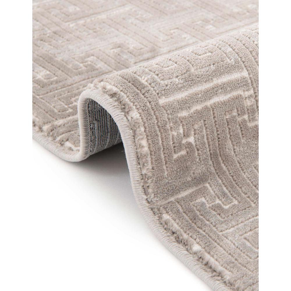 Uptown Park Avenue Area Rug 5' 3" x 5' 3", Round Gray. Picture 6