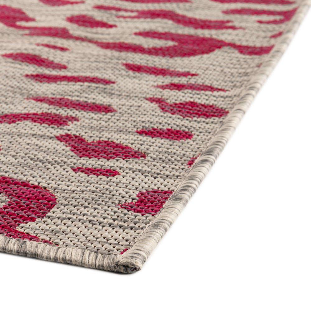 Outdoor Safari Collection, Area Rug, Pink Gray, 5' 3" x 8' 0", Rectangular. Picture 8