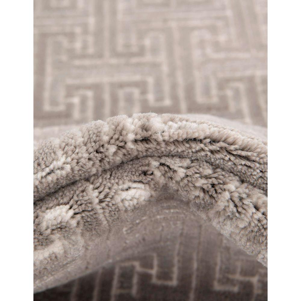 Uptown Park Avenue Area Rug 5' 3" x 5' 3", Round Gray. Picture 8