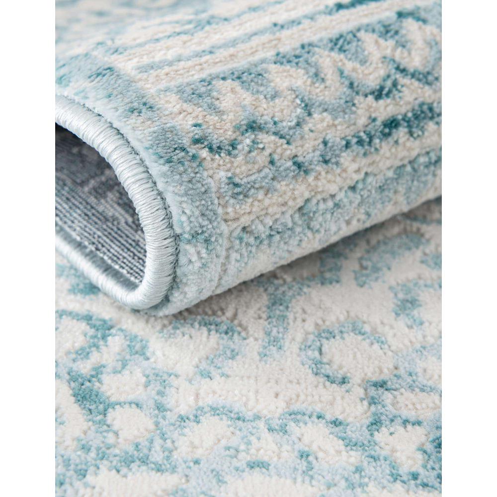 Uptown Area Rug 2' 7" x 13' 11", Runner Teal. Picture 8