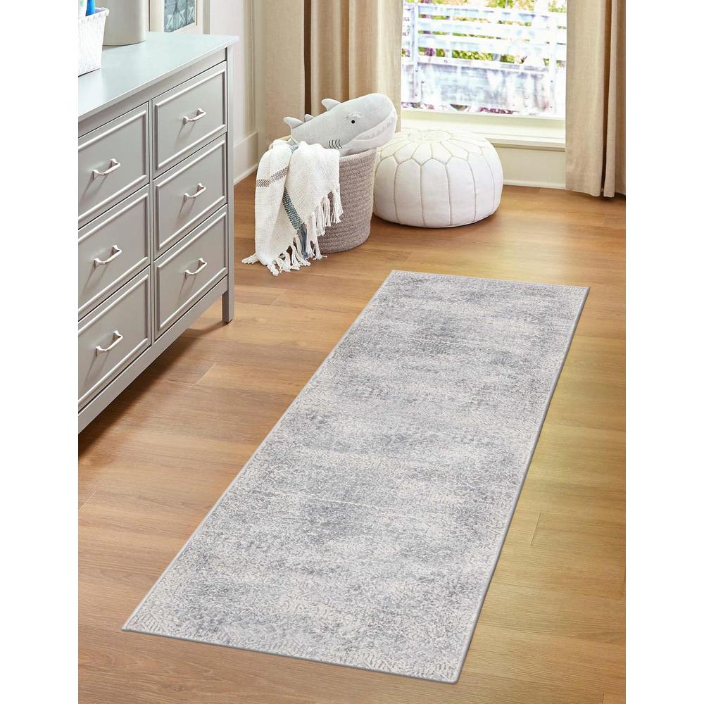 Finsbury Sarah Area Rug 2' 0" x 9' 10", Runner Gray. Picture 2