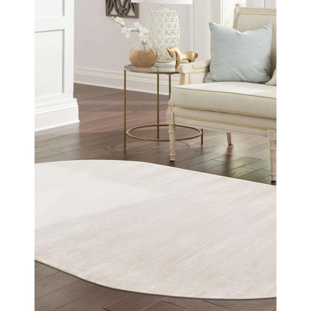 Finsbury Kate Area Rug 5' 3" x 8' 0", Oval Ivory. Picture 3