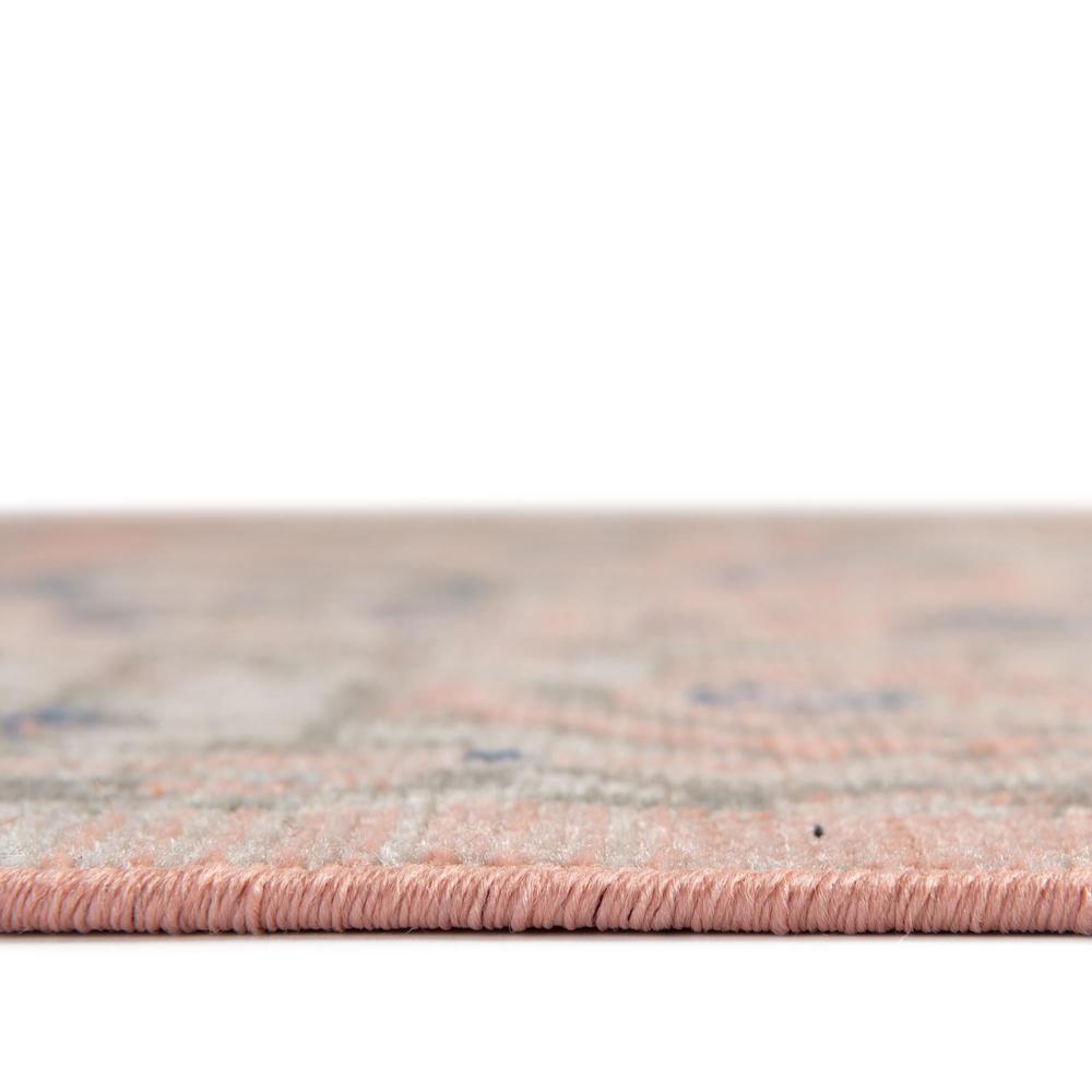 Unique Loom Rectangular 4x6 Rug in Powder Pink (3154999). Picture 4