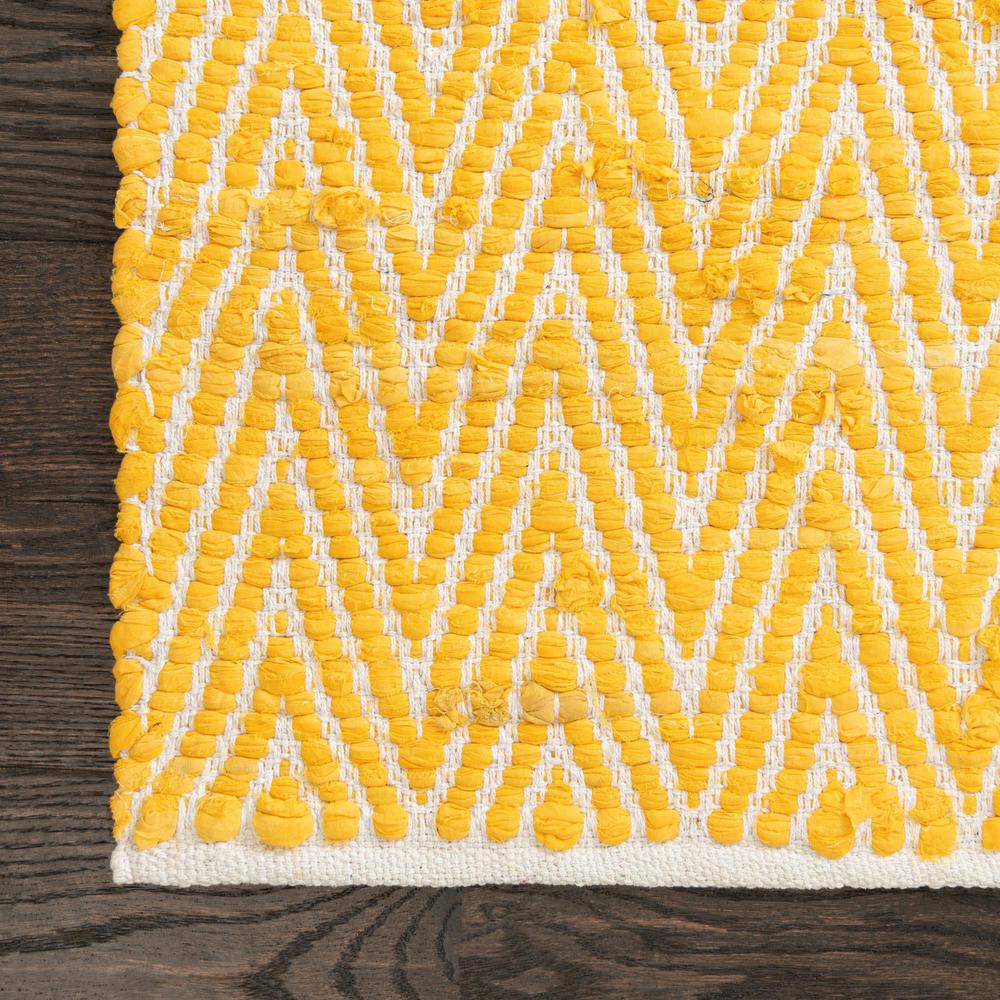 Unique Loom Rectangular 4x6 Rug in Yellow (3153235). Picture 6