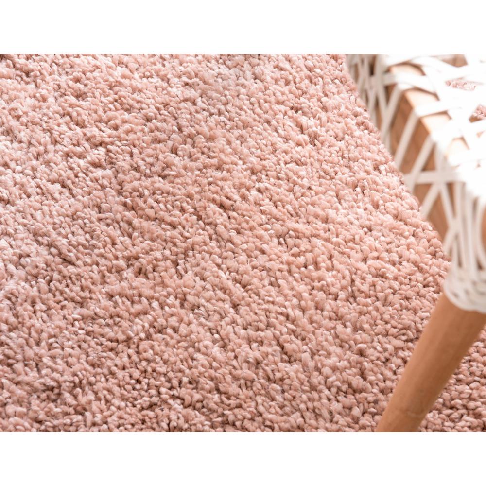 Unique Loom 10 Ft Round Rug in Dusty Rose (3153388). Picture 6