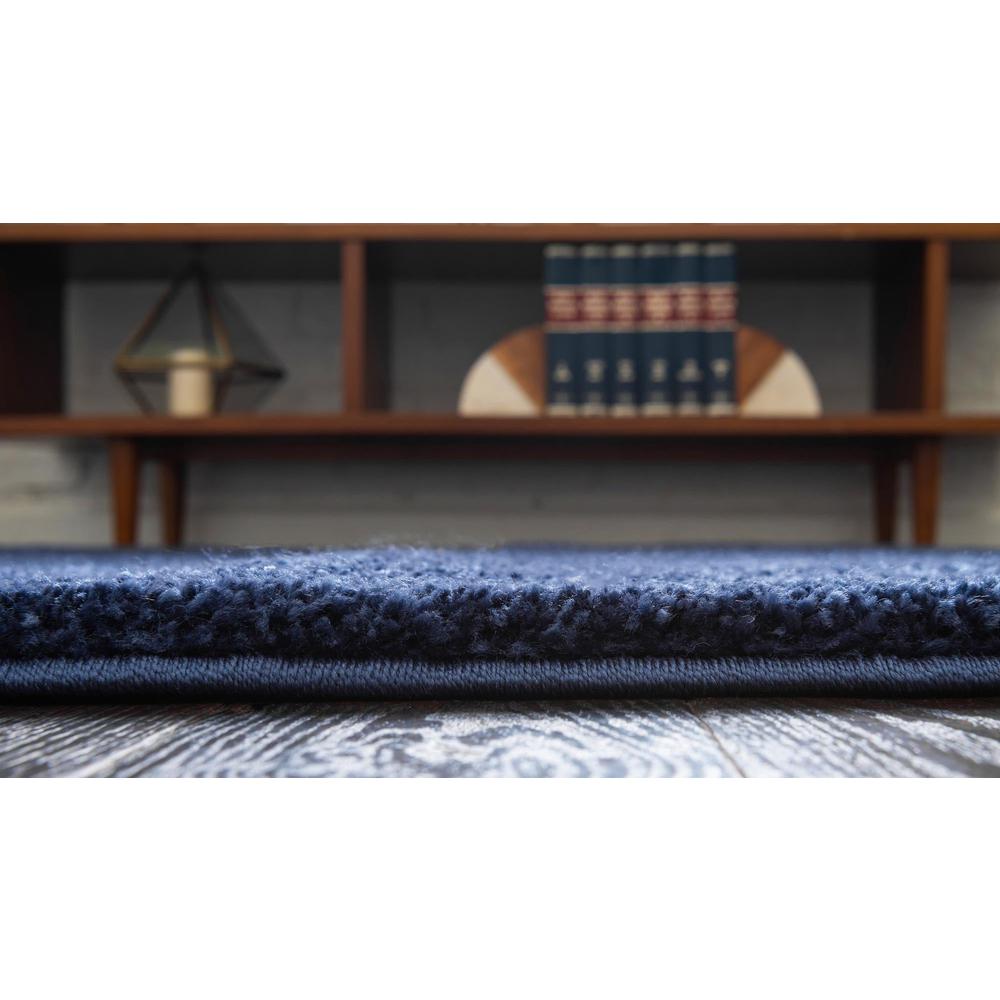 Unique Loom 5x8 Oval Rug in Navy Blue (3152912). Picture 5