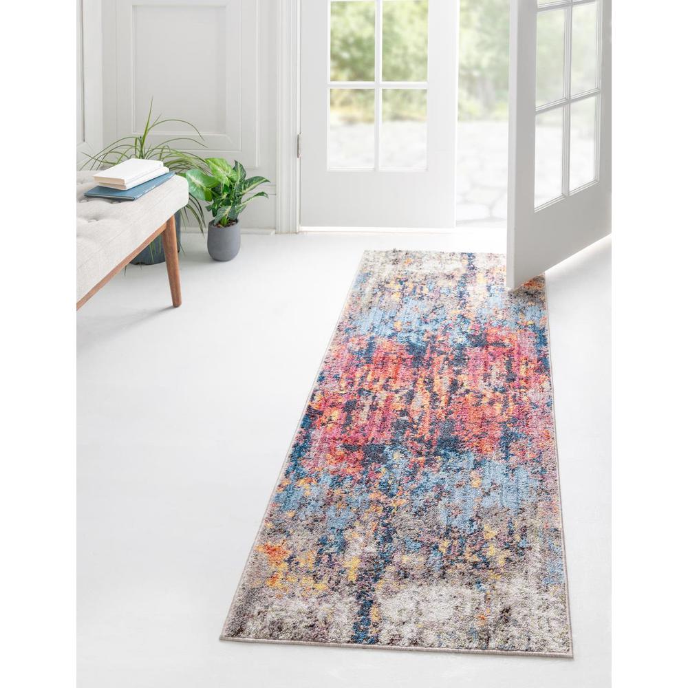 Downtown Chelsea Area Rug 2' 7" x 10' 0", Runner Multi. Picture 2