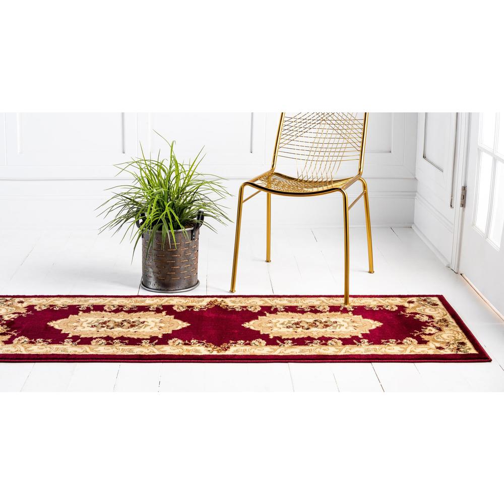 Unique Loom 12 Ft Runner in Burgundy (3153877). Picture 4
