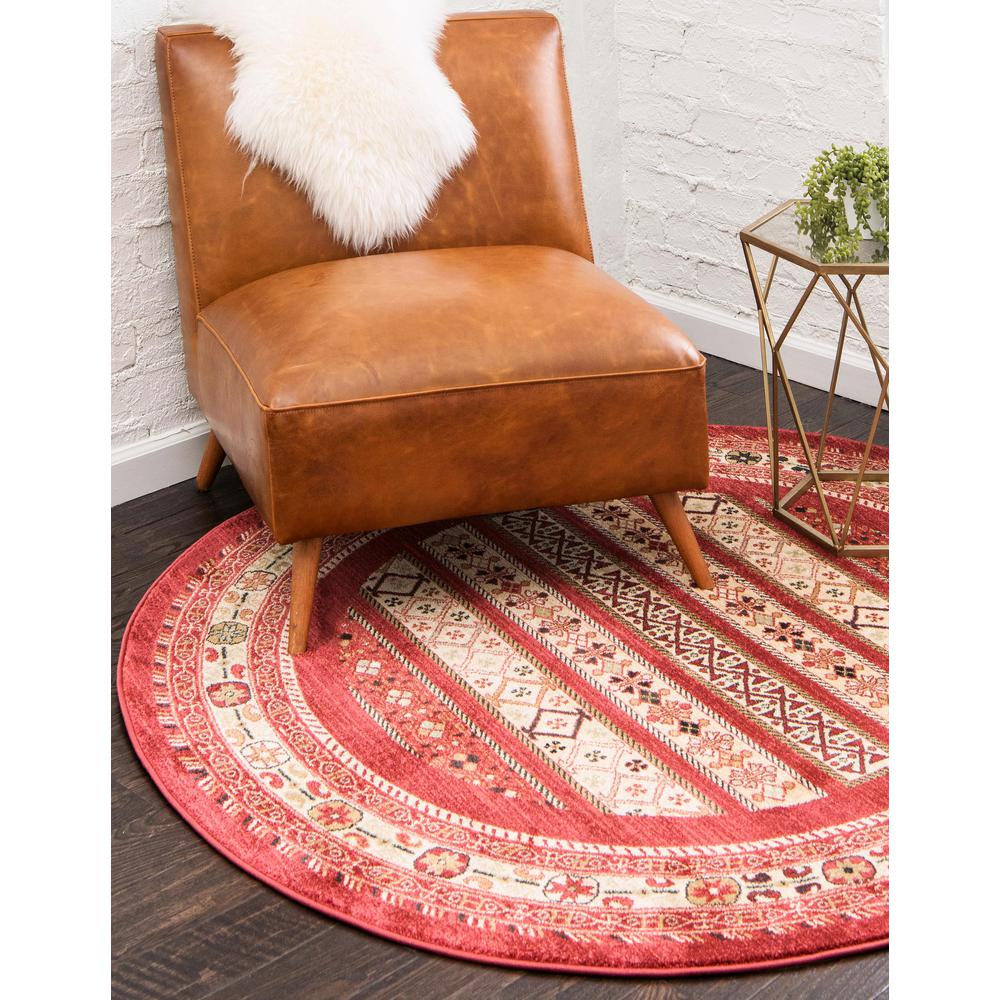 Pasadena Fars Rug, Rust Red (6' 0 x 6' 0). Picture 2
