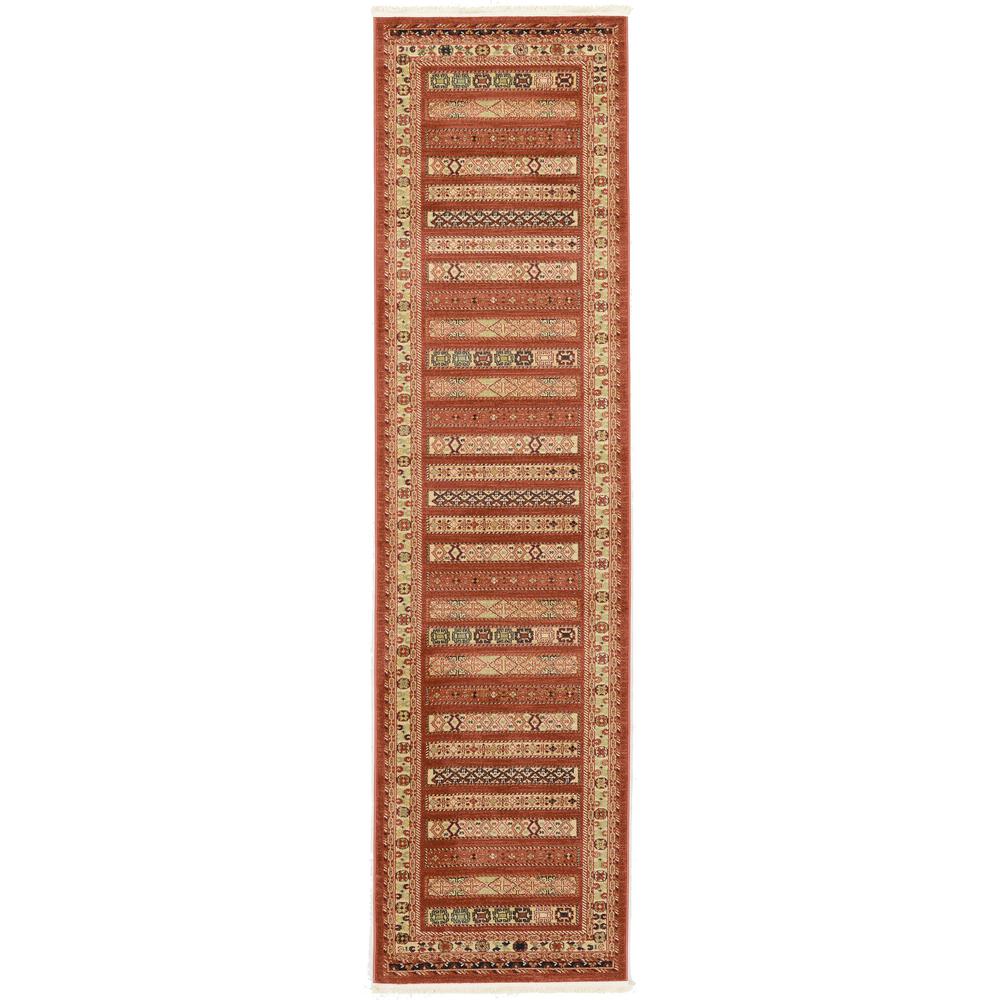 Pasadena Fars Rug, Rust Red (2' 7 x 10' 0). Picture 2