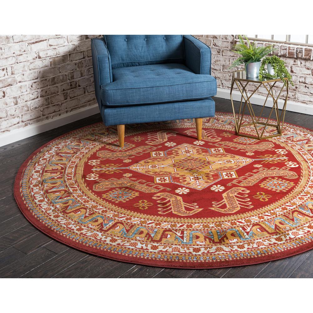 Philip Sahand Rug, Red (6' 0 x 6' 0). Picture 5