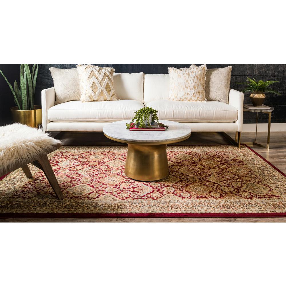 Colonial Voyage Rug, Red (7' 0 x 10' 0). Picture 4