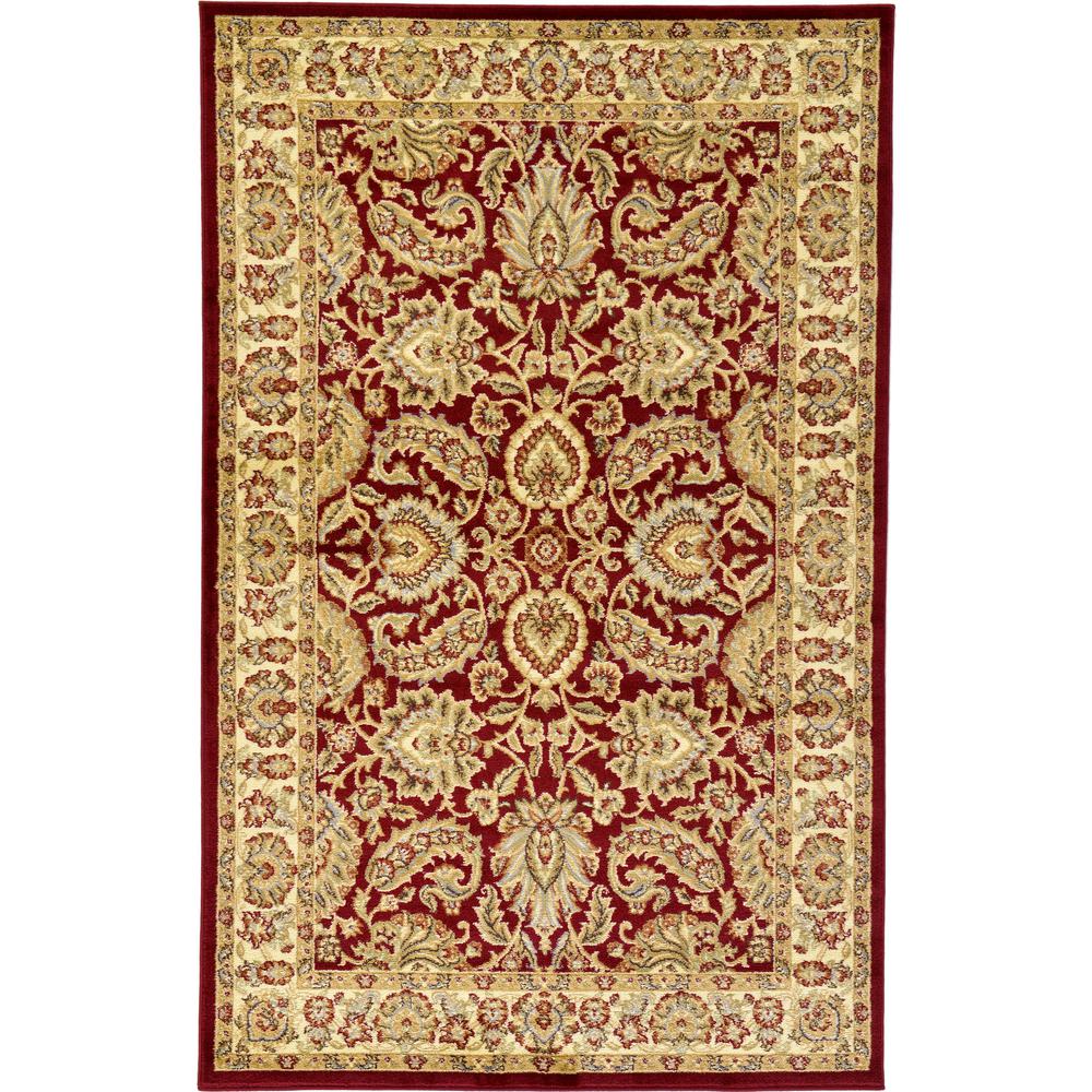 Asheville Voyage Rug, Red (5' 0 x 8' 0). Picture 2