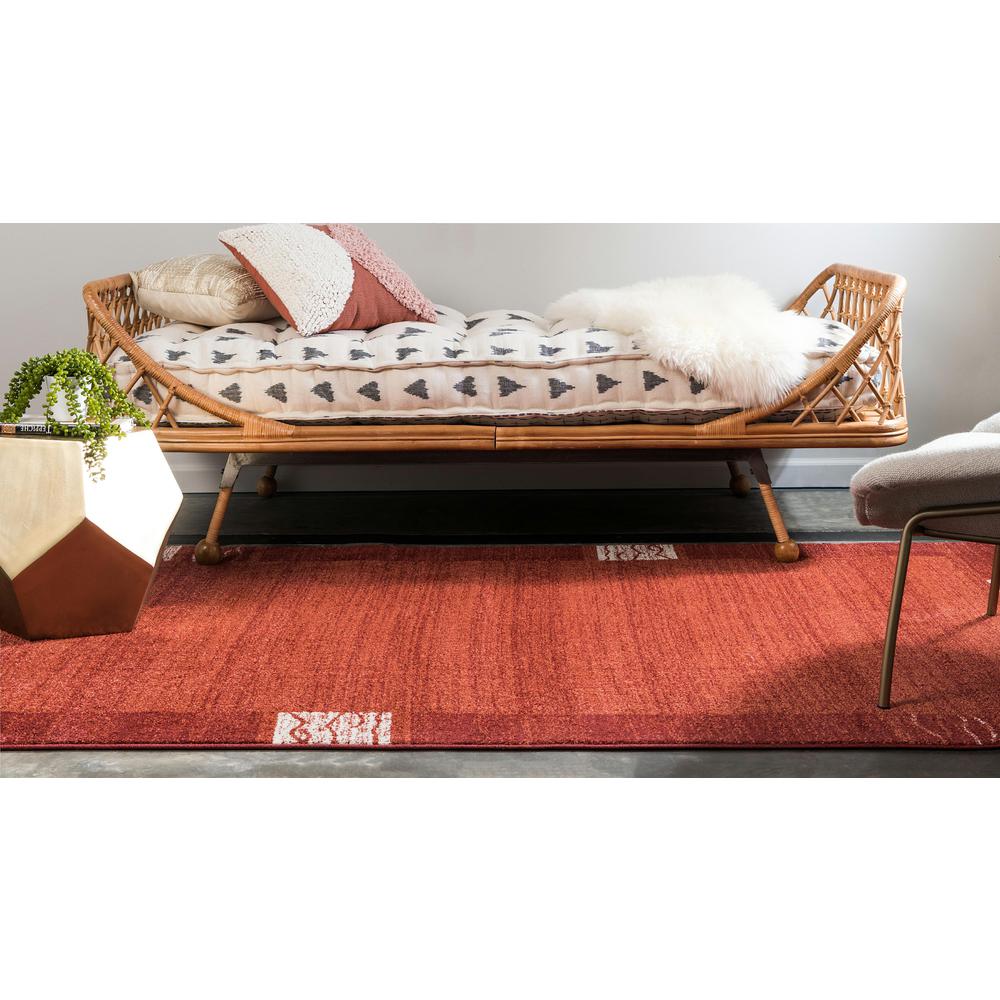 Sarah Del Mar Rug, Rust Red (5' 0 x 8' 0). Picture 4