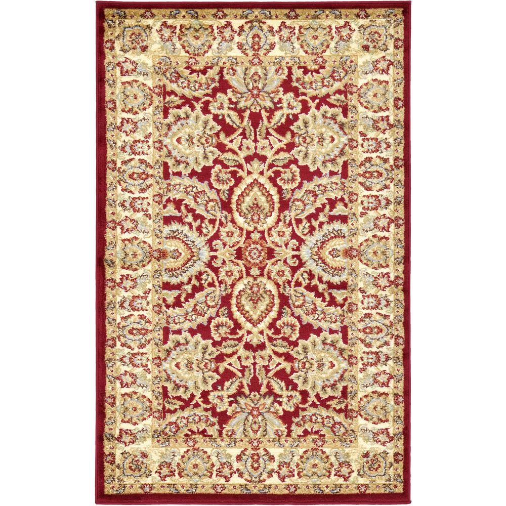 Asheville Voyage Rug, Red (3' 3 x 5' 3). Picture 2