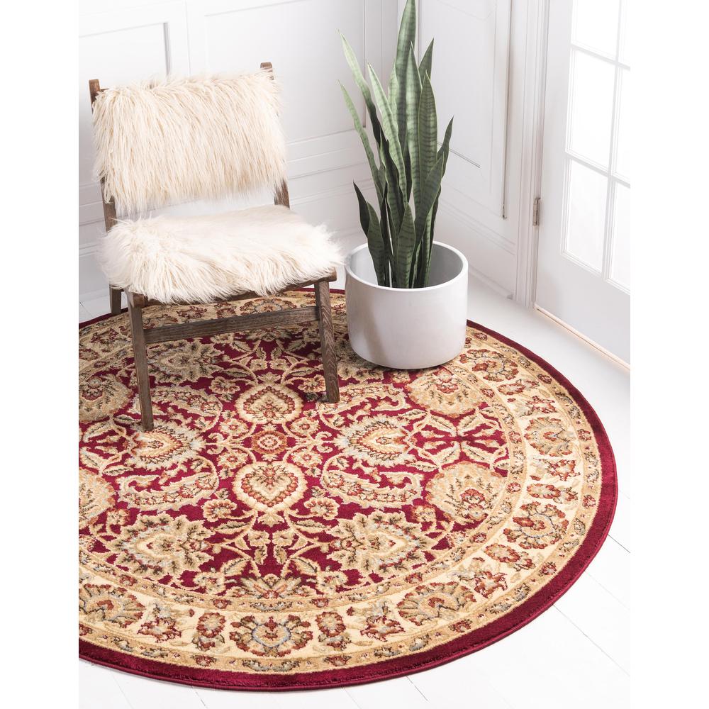 Asheville Voyage Rug, Red (6' 0 x 6' 0). Picture 2
