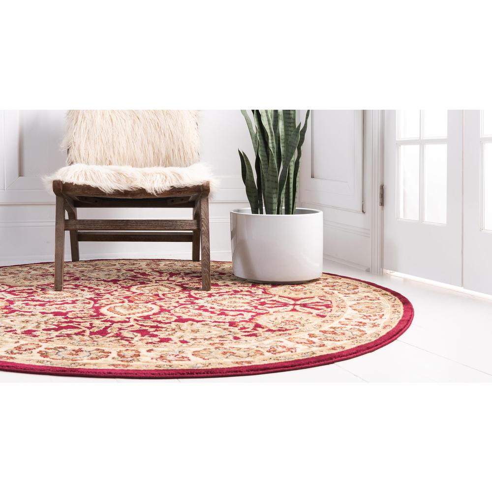 Asheville Voyage Rug, Red (6' 0 x 6' 0). Picture 4