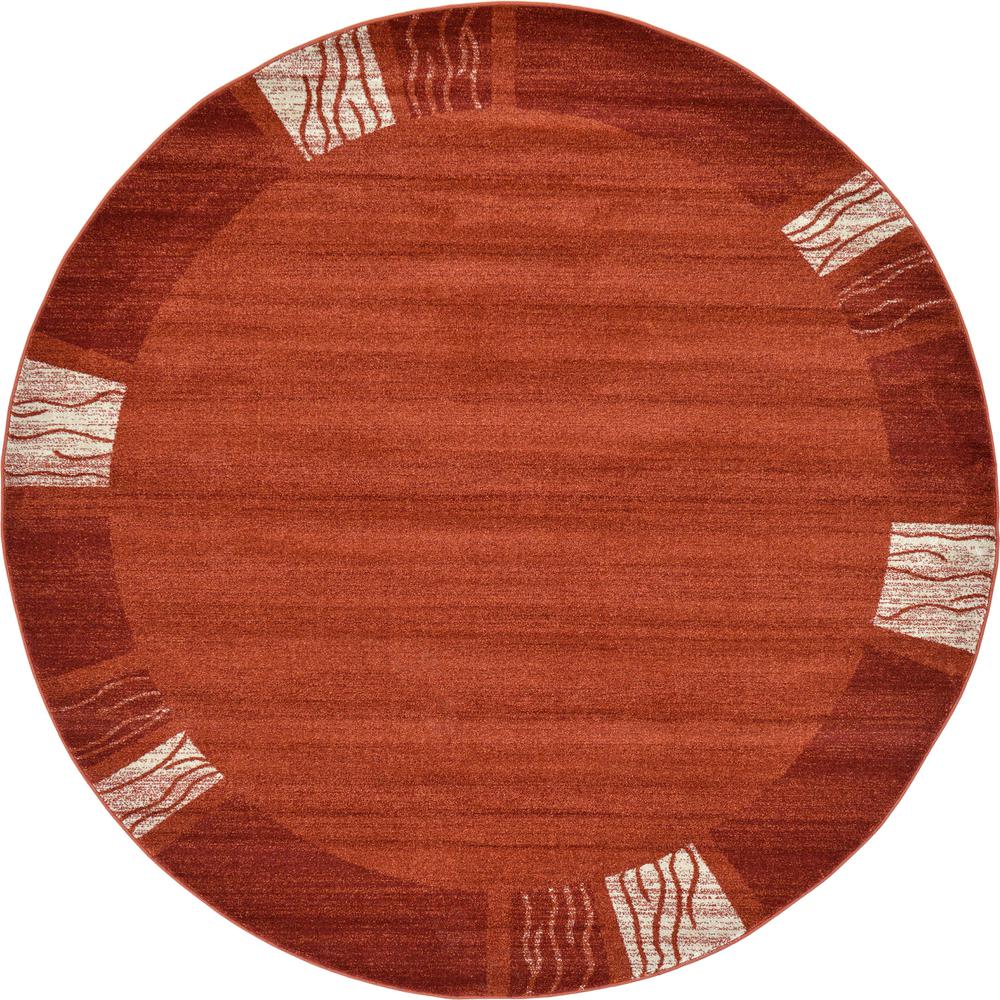 Sarah Del Mar Rug, Rust Red (8' 0 x 8' 0). Picture 2