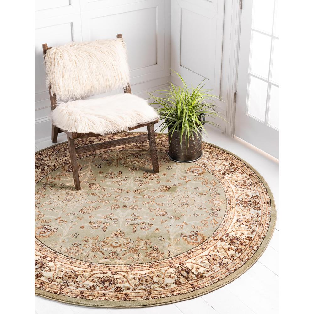 St. Florence Voyage Rug, Light Green (6' 0 x 6' 0). Picture 2