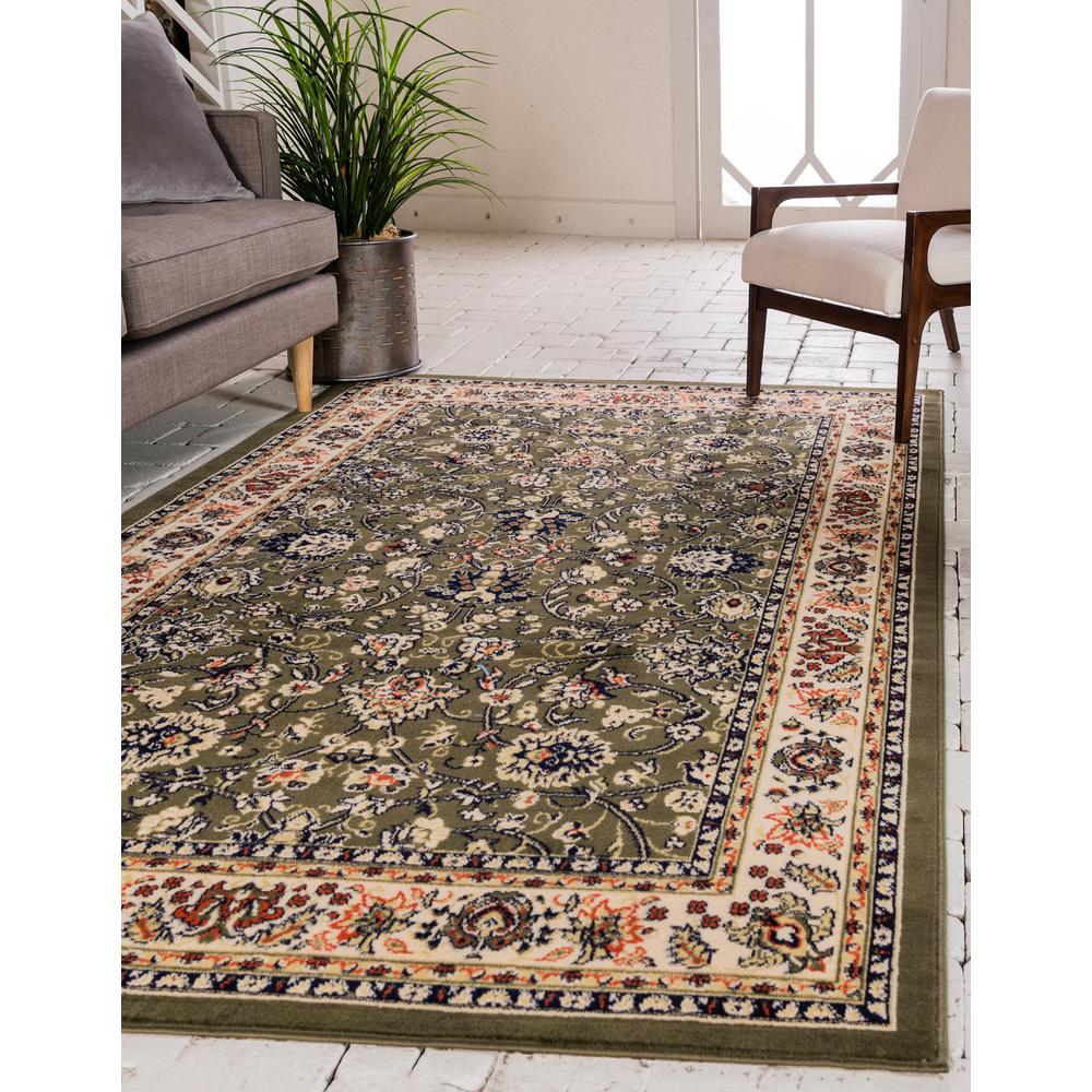 Washington Sialk Hill Rug, Olive (5' 0 x 8' 0). Picture 2
