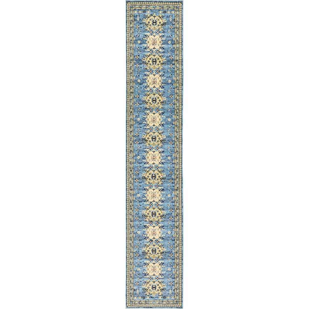 Taftan Oasis Rug, Light Blue (3' 0 x 16' 5). Picture 2