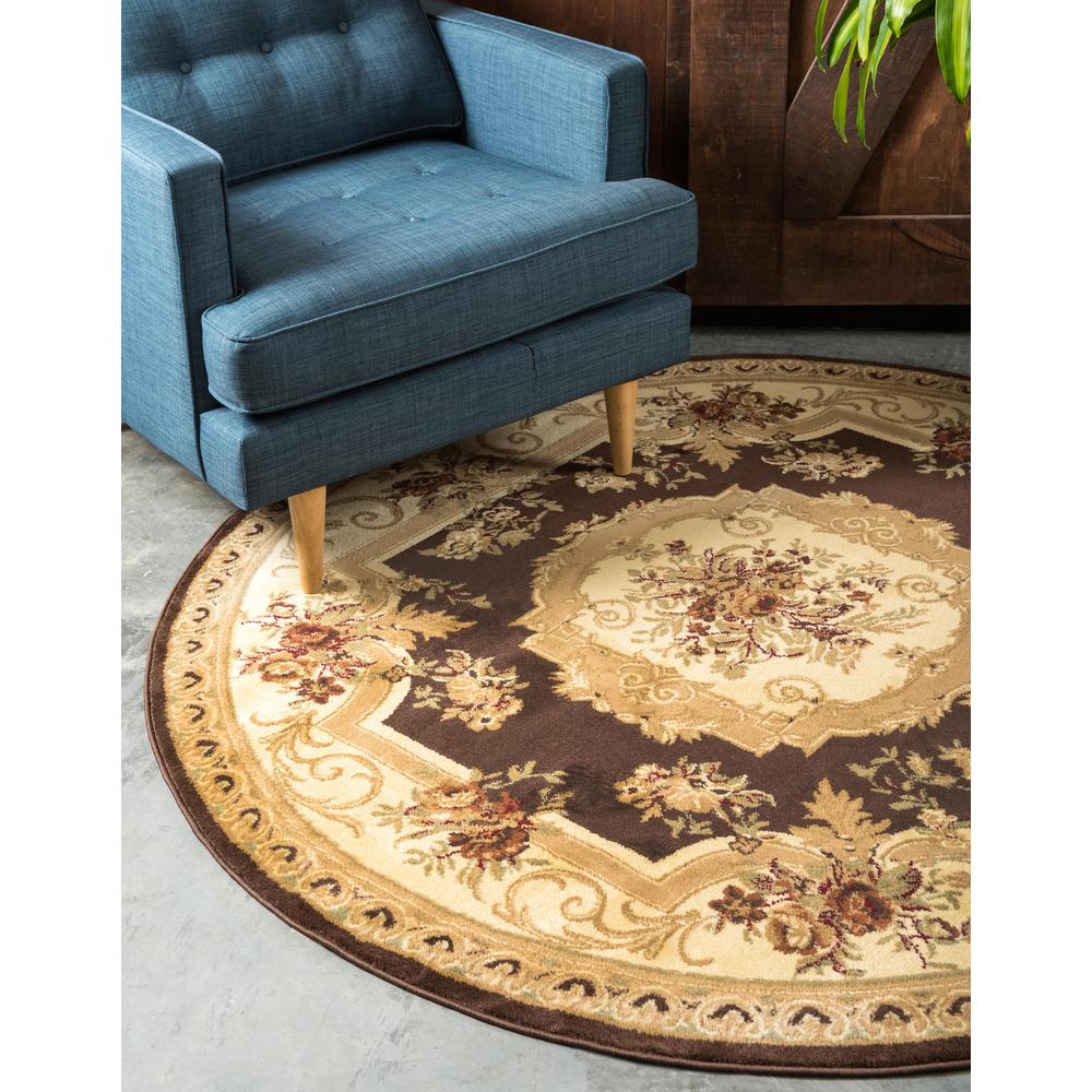 Henry Versailles Rug, Brown (8' 0 x 8' 0). Picture 3