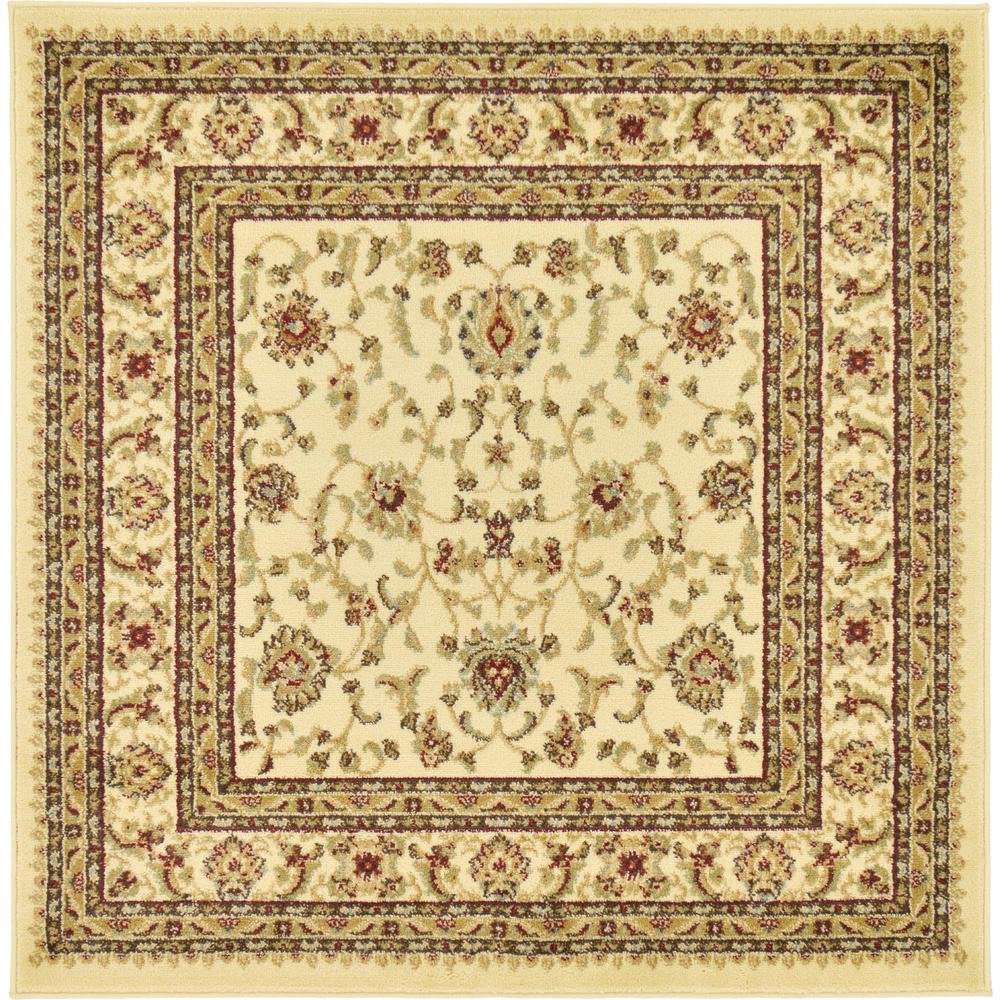 St. Louis Voyage Rug, Ivory (4' 0 x 4' 0). Picture 5