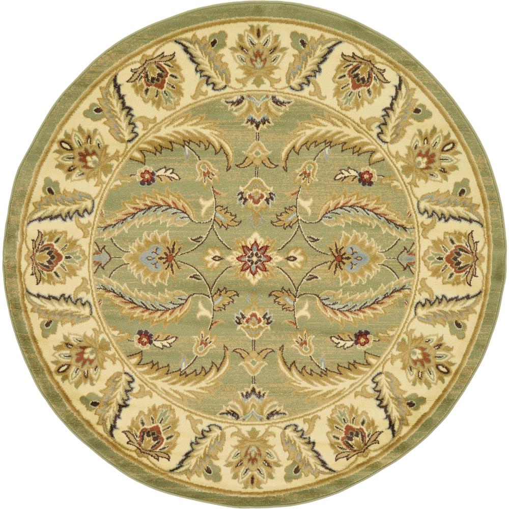 Hickory Voyage Rug, Light Green (6' 0 x 6' 0). Picture 2