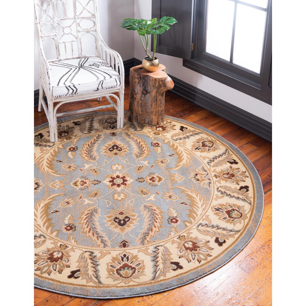 Hickory Voyage Rug, Light Blue (8' 0 x 8' 0). Picture 2