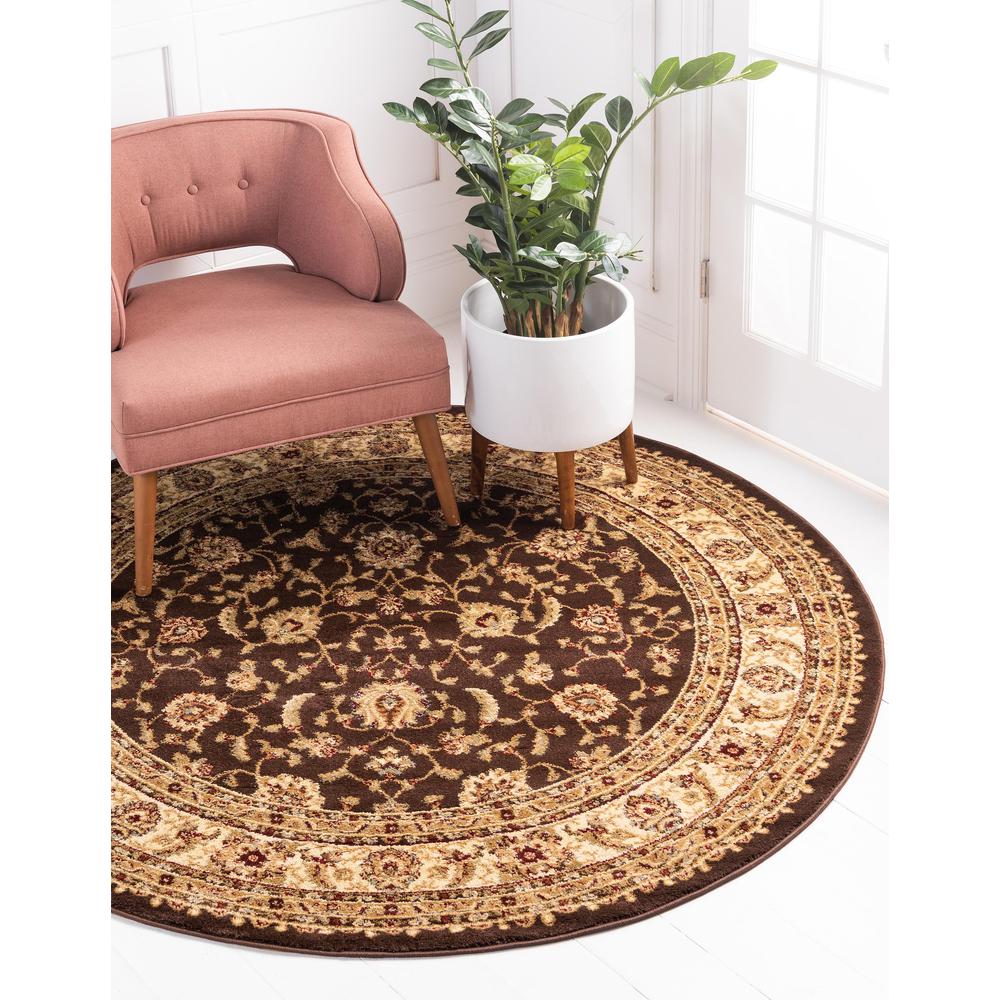 St. Louis Voyage Rug, Brown (6' 0 x 6' 0). Picture 2