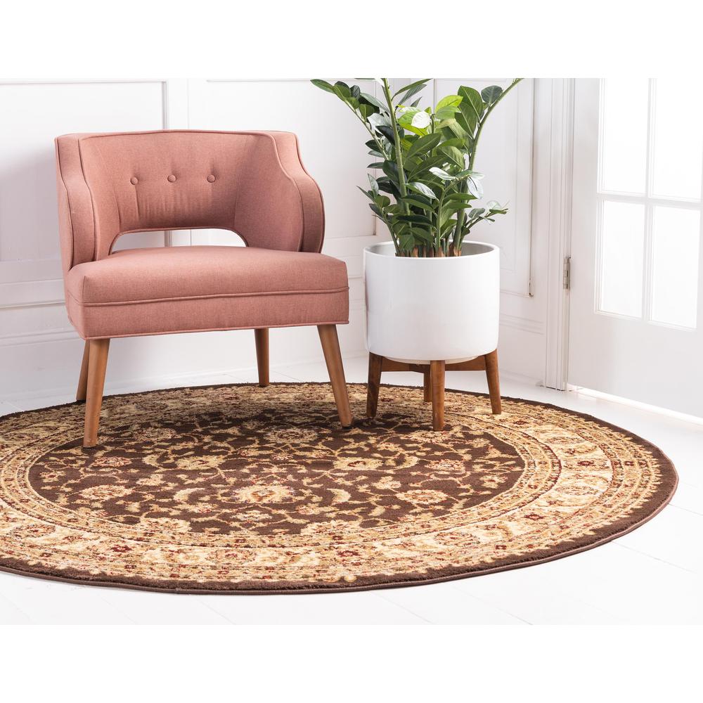 St. Louis Voyage Rug, Brown (6' 0 x 6' 0). Picture 3