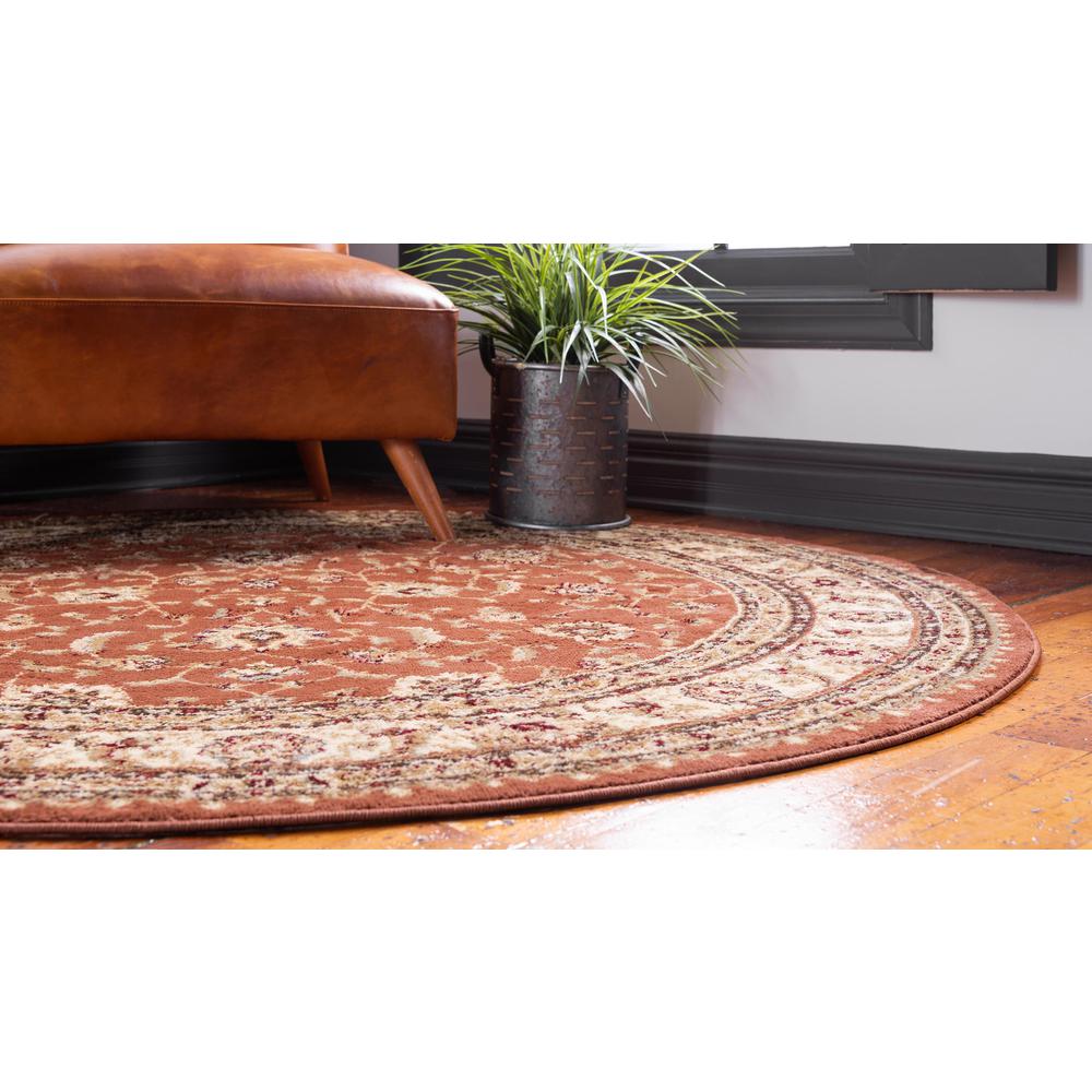 St. Louis Voyage Rug, Terracotta (6' 0 x 6' 0). Picture 4