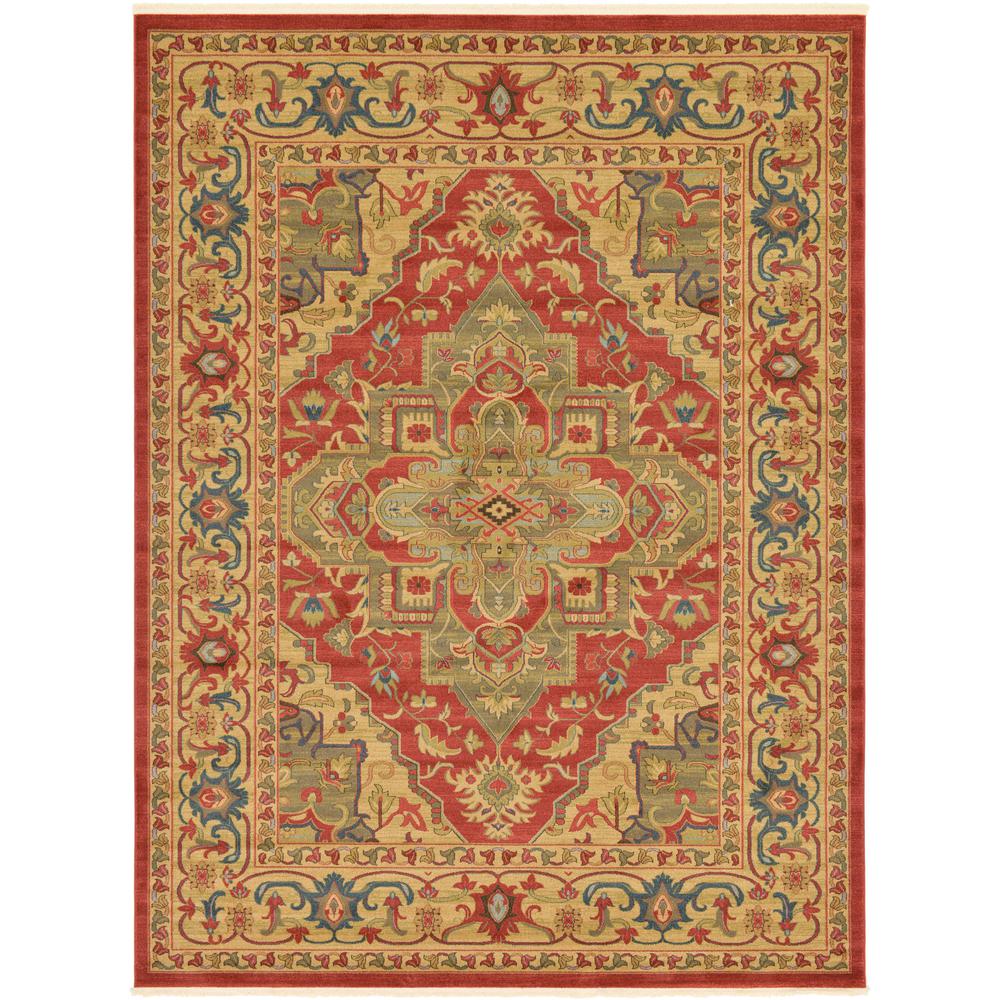 Arsaces Sahand Rug, Red (9' 0 x 12' 0). Picture 6