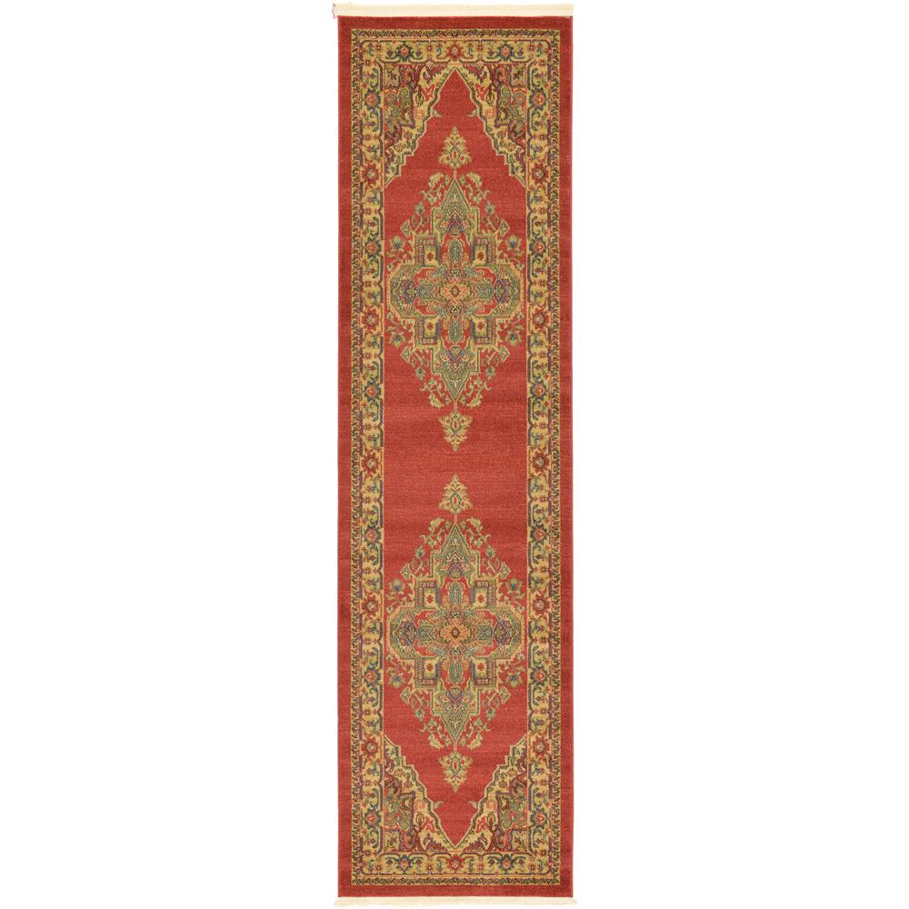 Arsaces Sahand Rug, Red (2' 7 x 10' 0). Picture 5