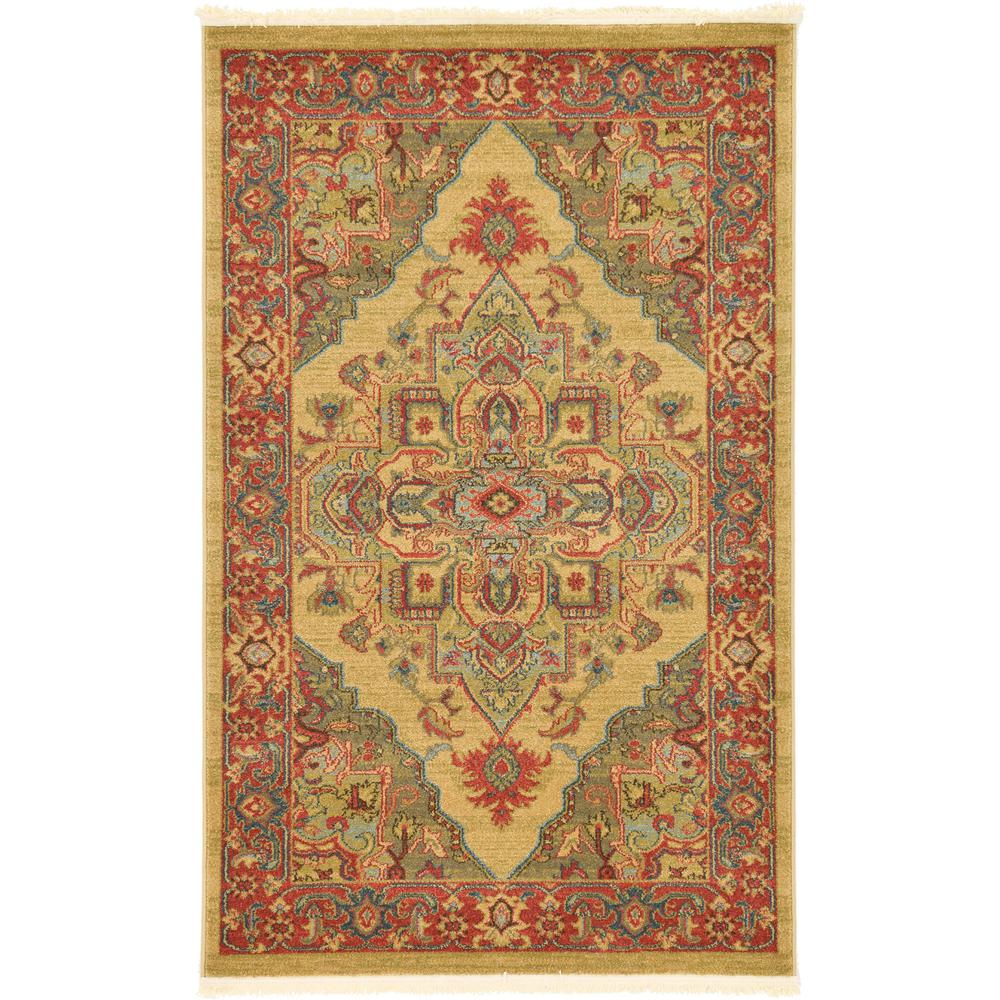 Arsaces Sahand Rug, Tan (3' 3 x 5' 3). Picture 2