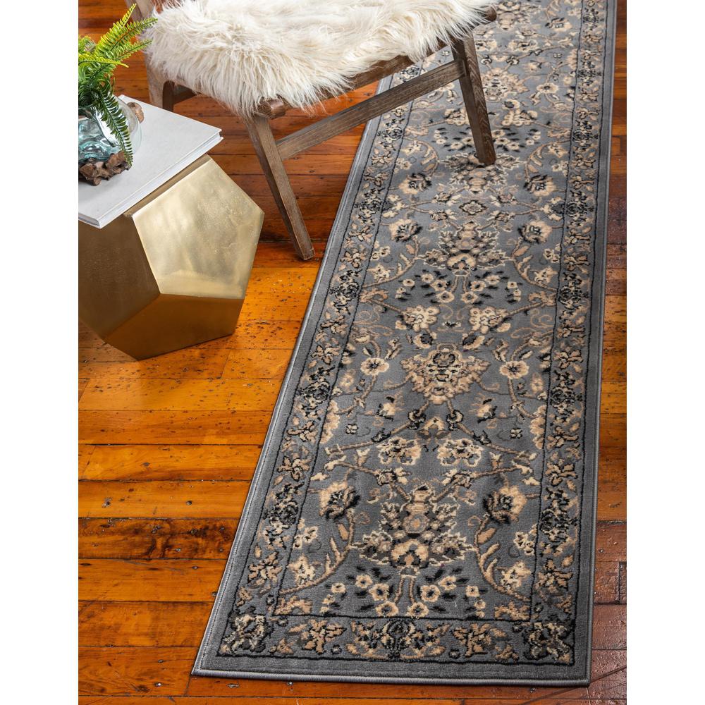 Washington Sialk Hill Rug, Gray (2' 7 x 10' 0). Picture 2