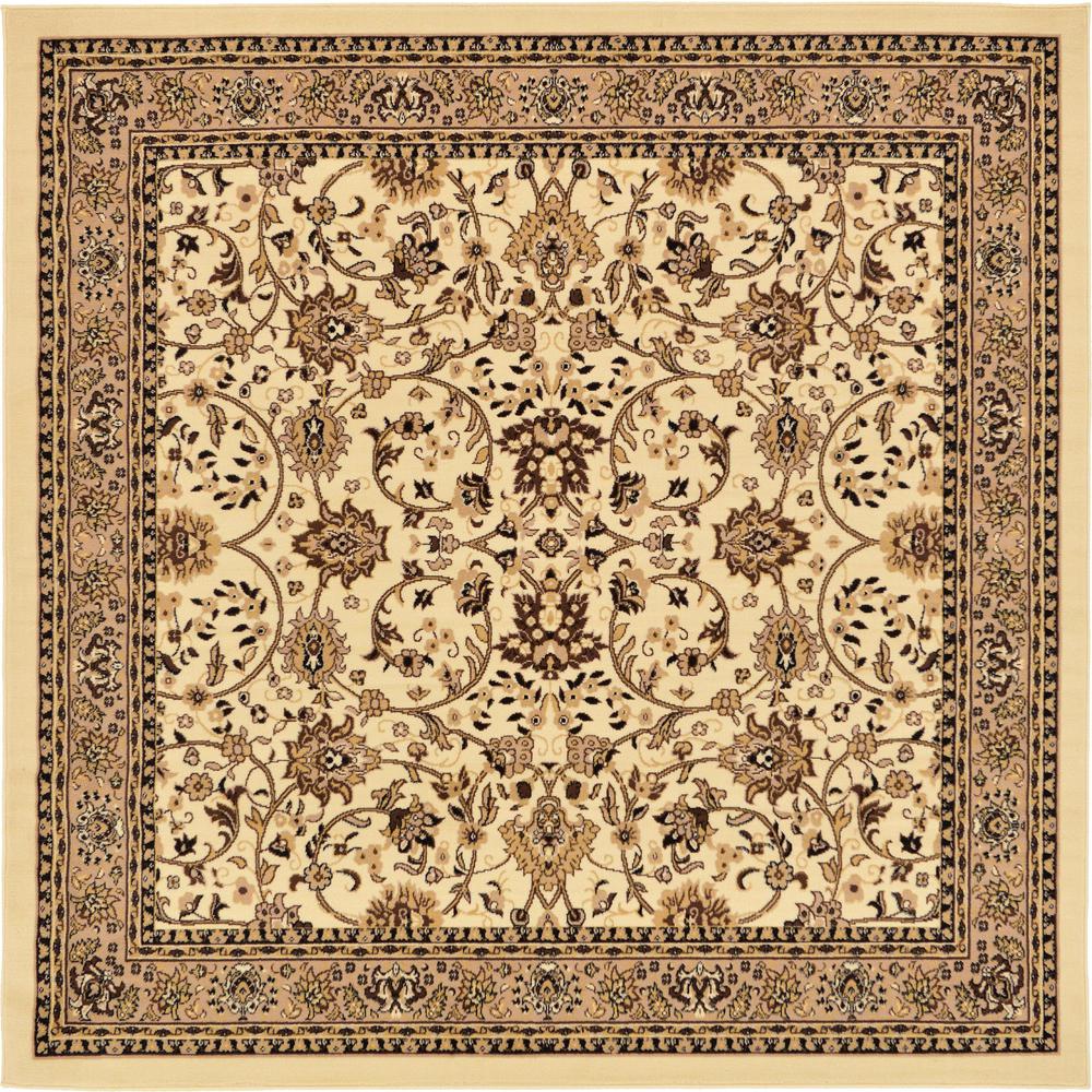Washington Sialk Hill Rug, Ivory (8' 0 x 8' 0). Picture 2