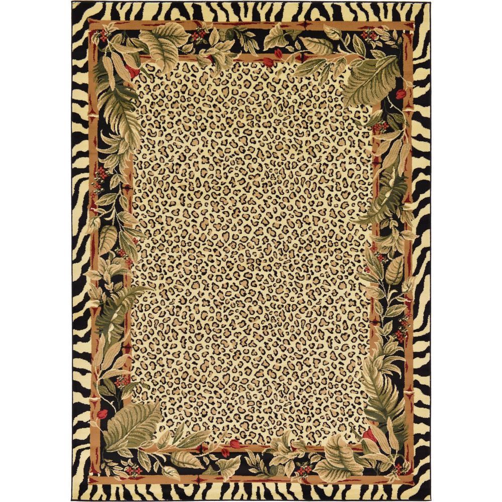 Jungle Wildlife Rug, Ivory (7' 0 x 10' 0). Picture 2
