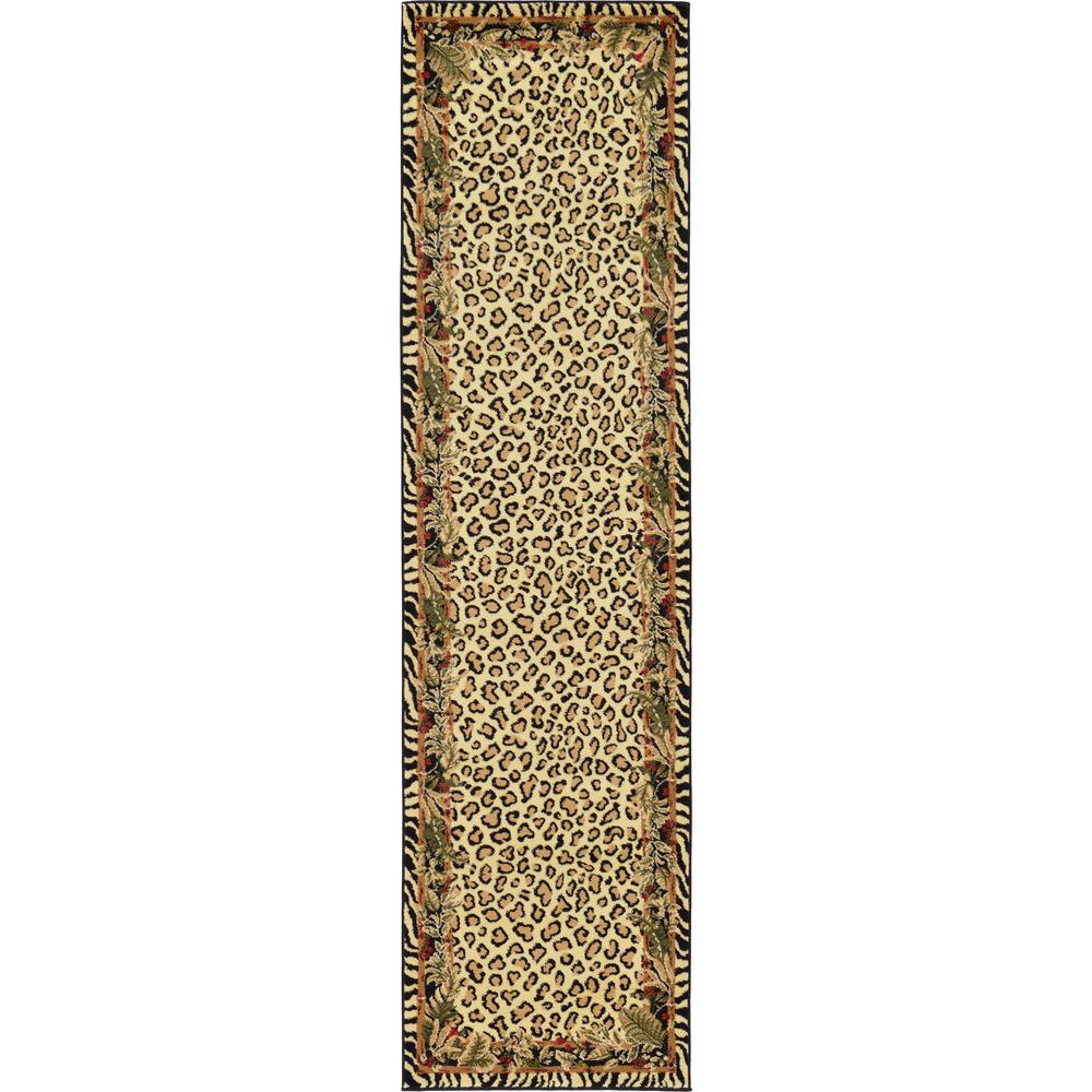 Jungle Wildlife Rug, Ivory (2' 7 x 10' 0). Picture 2