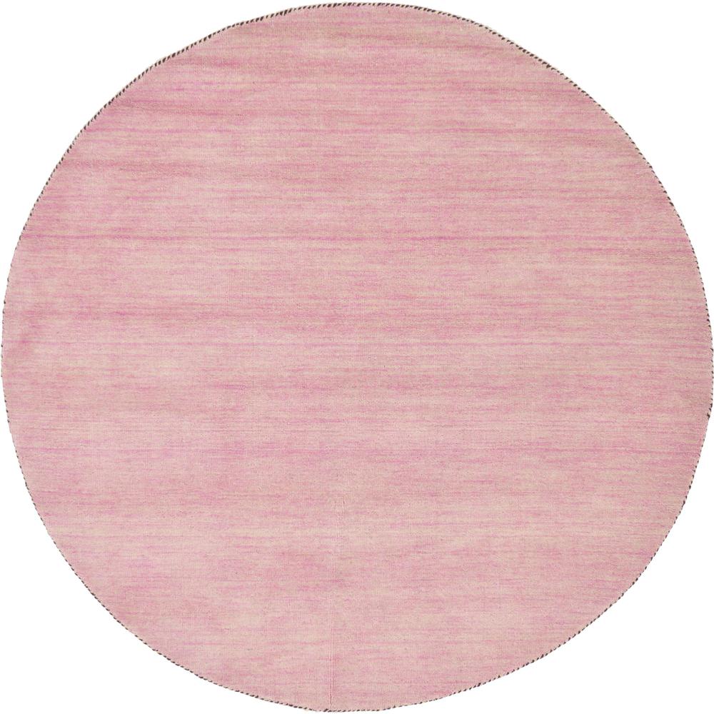 Solid Gava Rug, Pink (6' 7 x 6' 7). Picture 2