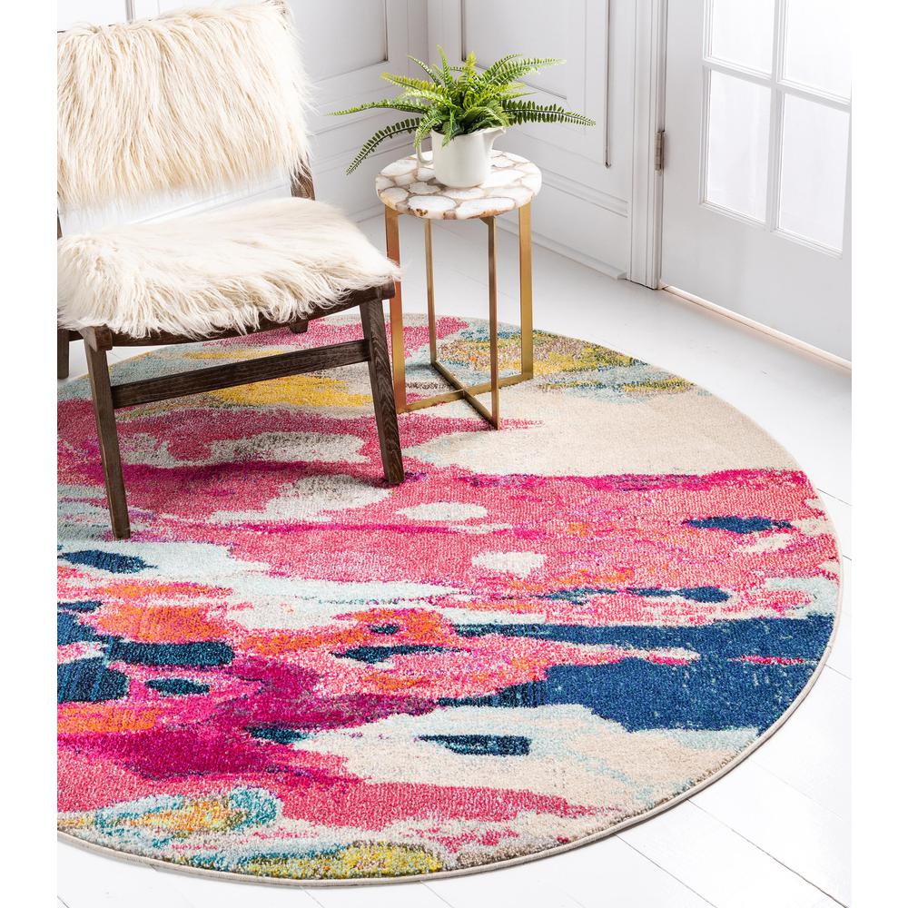 Laurnell Estrella Rug, Pink (6' 0 x 6' 0). Picture 2
