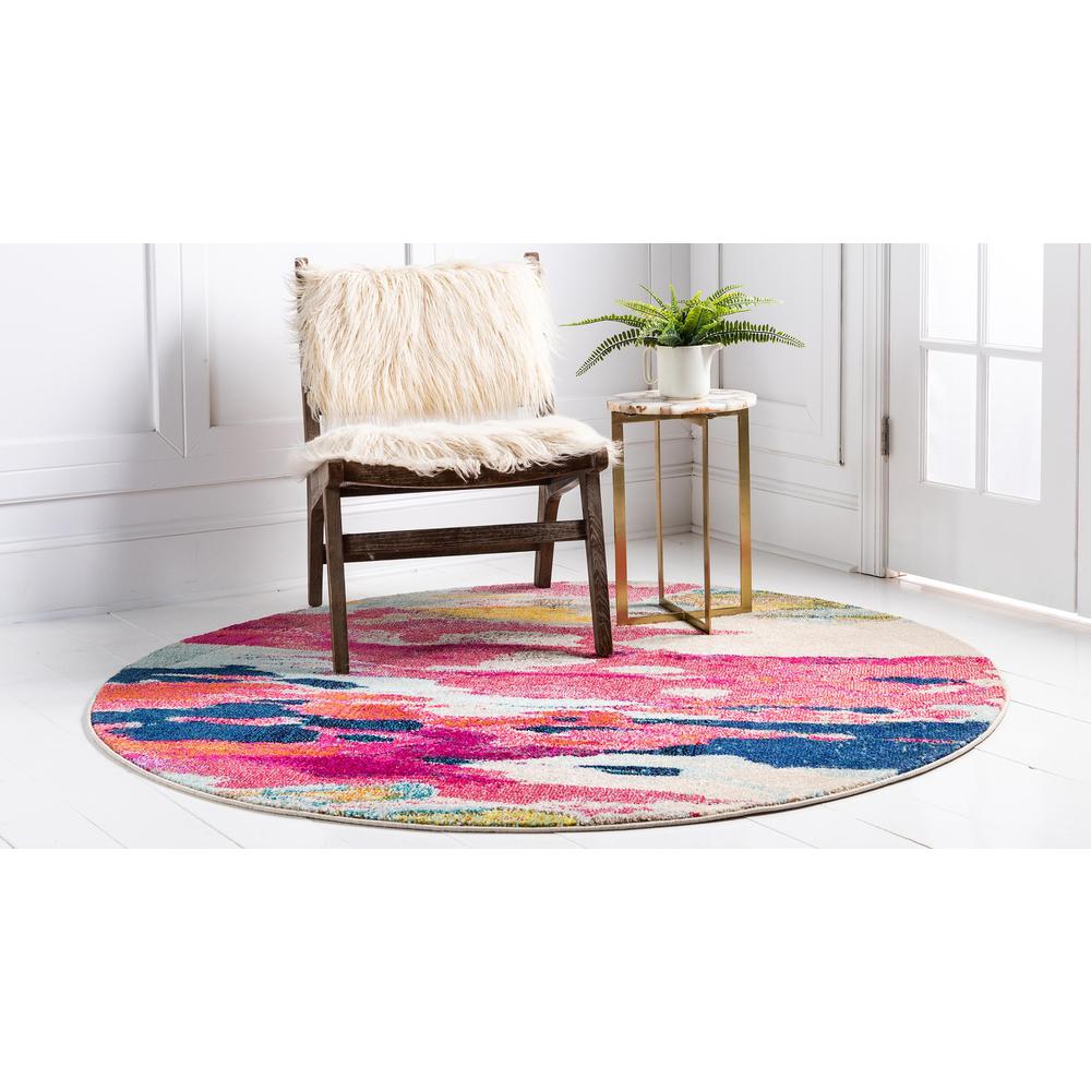 Laurnell Estrella Rug, Pink (6' 0 x 6' 0). Picture 3