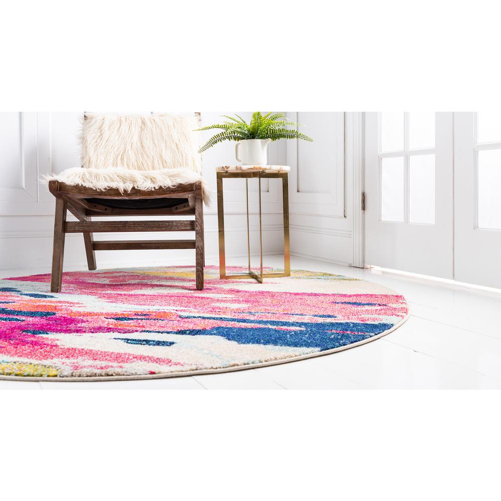 Laurnell Estrella Rug, Pink (6' 0 x 6' 0). Picture 4