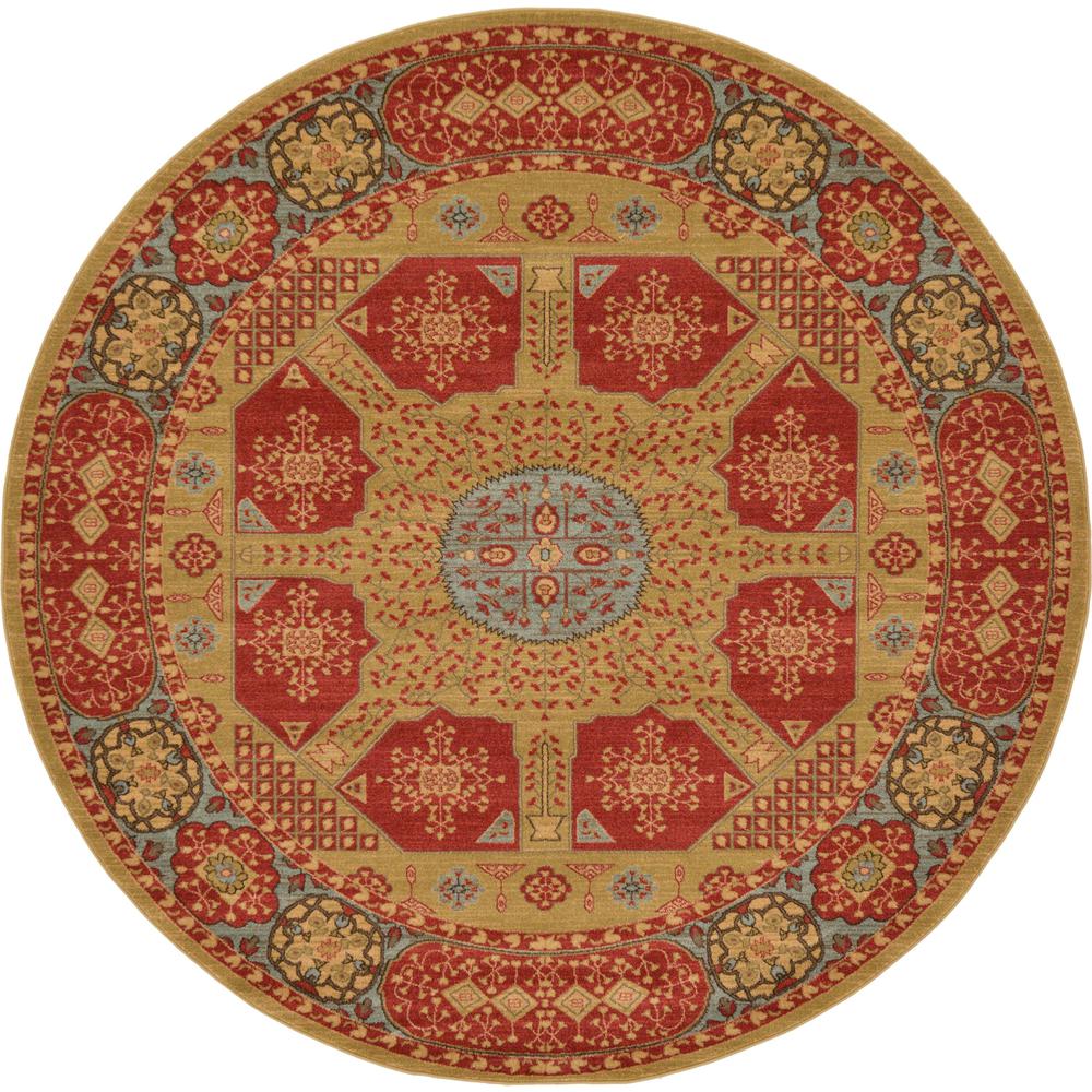 Monroe Palace Rug, Red (8' 0 x 8' 0). Picture 2
